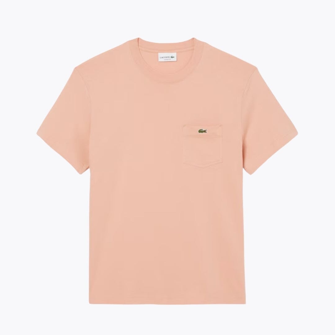 Lacoste Cotton T Shirt With Breast Pocket Black - Velmont & Rossi