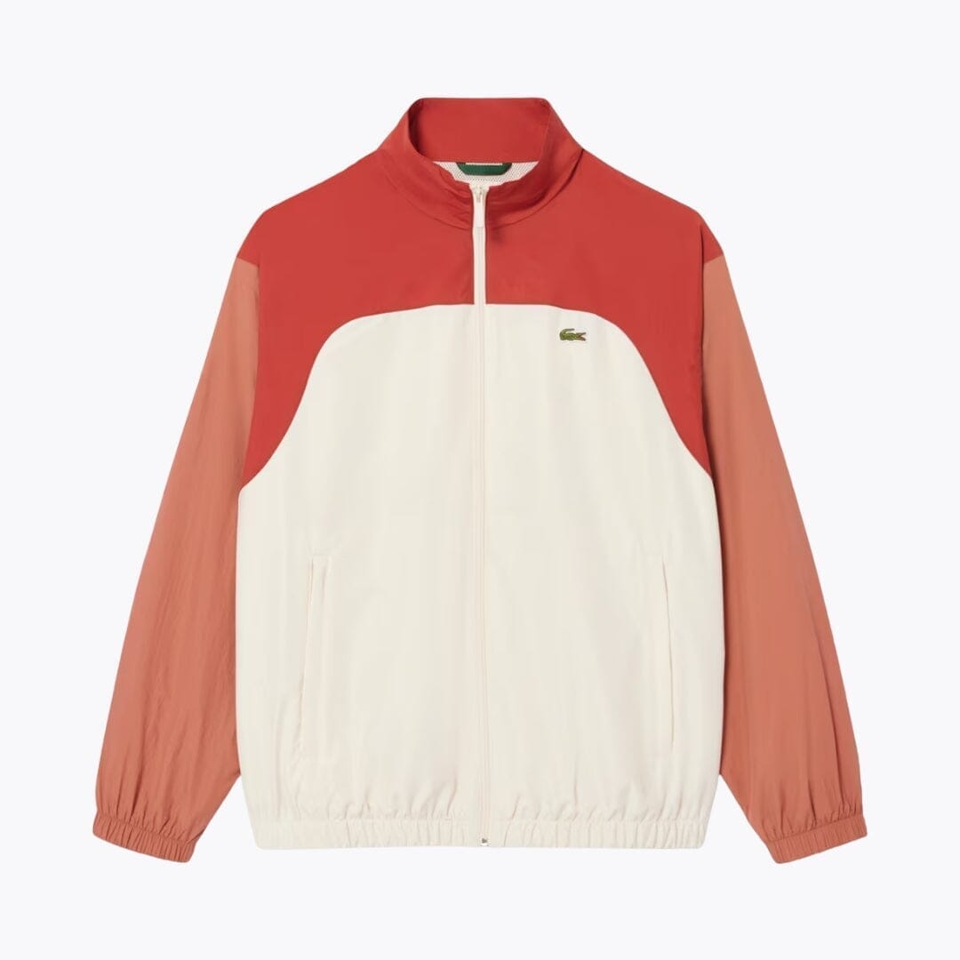 Lacoste Water-Repellent Colour-Block Track Jacket White / Brown / Light Brown - Velmont & Rossi