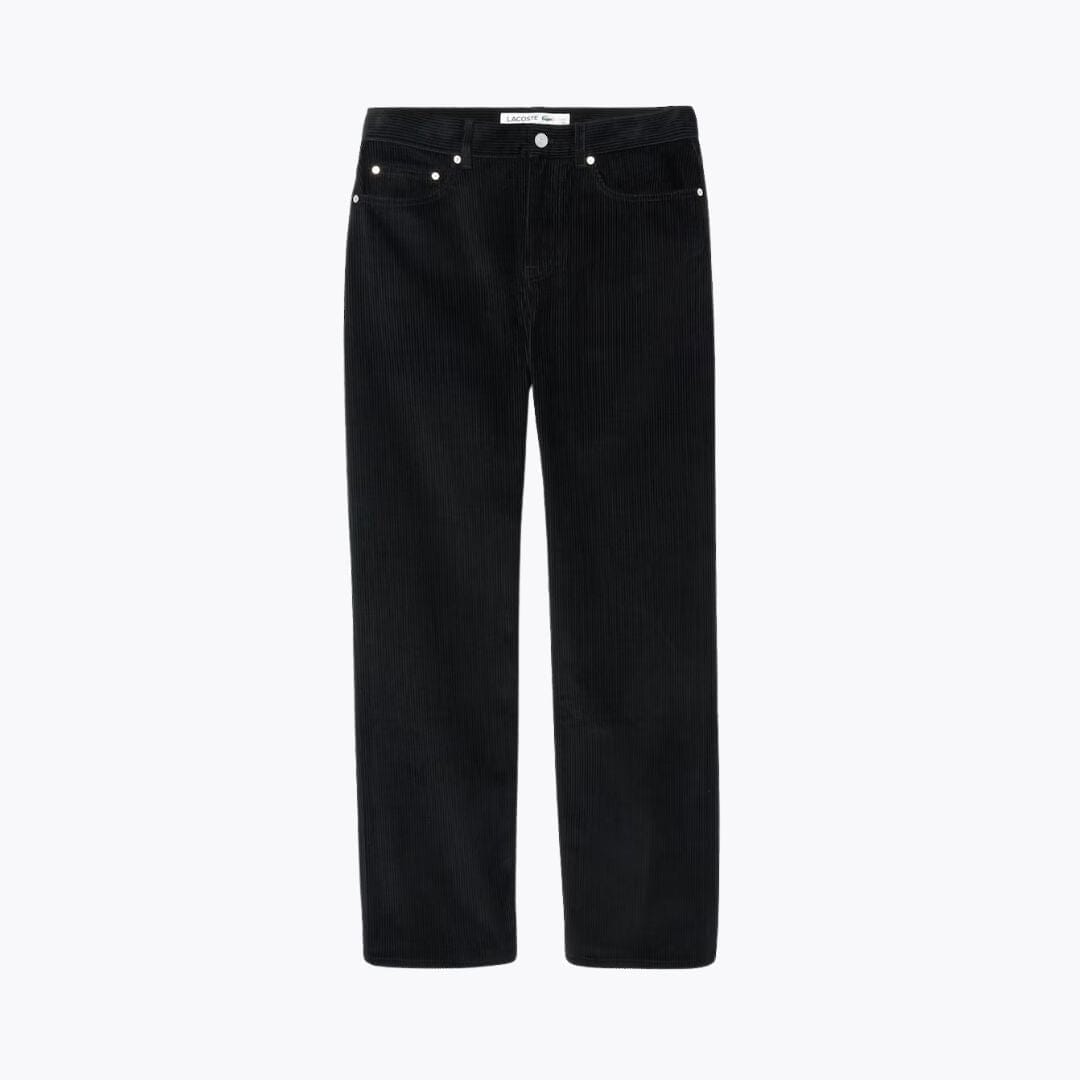 Lacoste 5 Pocket Straight Fit Velour Pants Brown - Velmont & Rossi