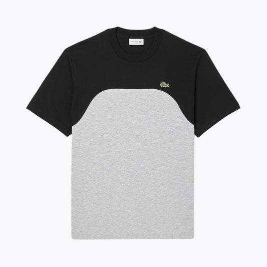Lacoste Cotton Jersey Colour-Block T-shirt Grey / Black - Velmont & Rossi