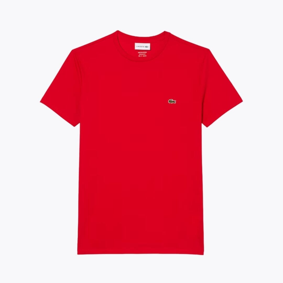 Lacoste Cotton Pima T-Shirt Rouge - Velmont & Rossi