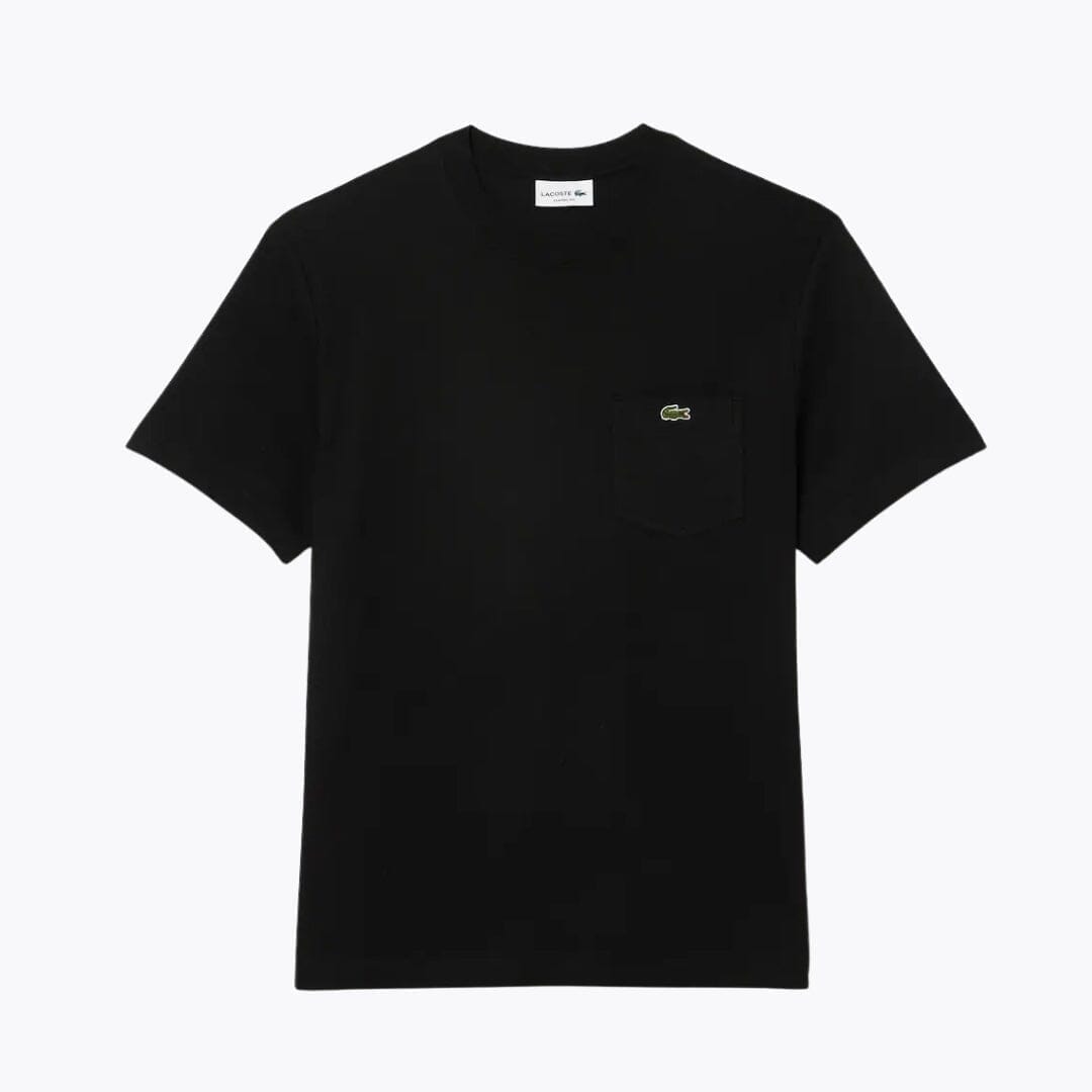 Lacoste Cotton T Shirt With Breast Pocket Pine Green - Velmont & Rossi