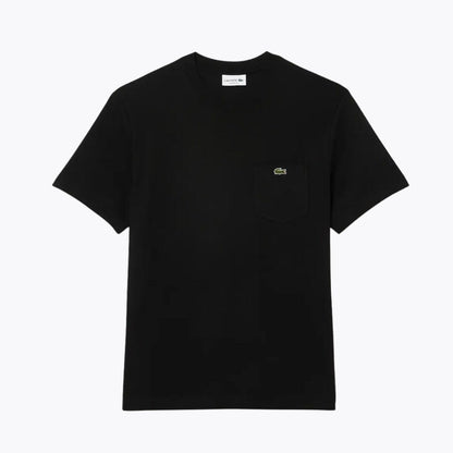 Lacoste Cotton T Shirt With Breast Pocket Pine Green - Velmont & Rossi