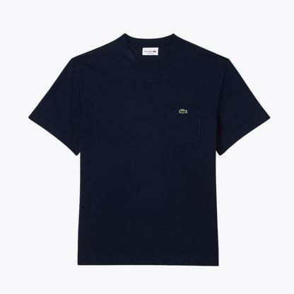Lacoste Cotton T Shirt With Breast Pocket Pine Green - Velmont & Rossi