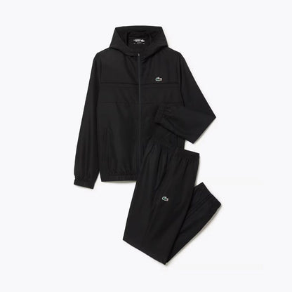 Lacoste Diamond Taffeta Sport Tracksuit Khaki Green / Black / White - Velmont & Rossi