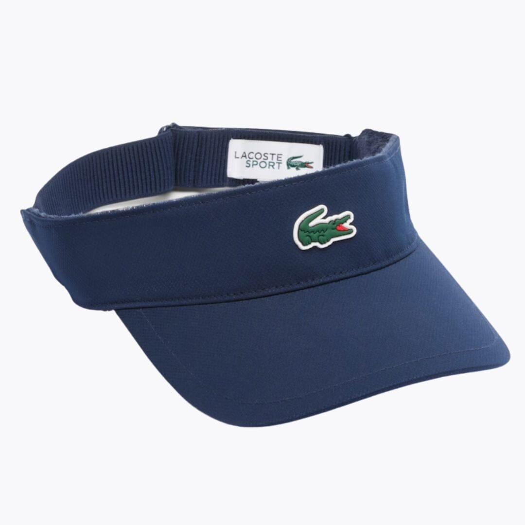 Lacoste Diamond Taffeta Sport Visor White - Velmont & Rossi