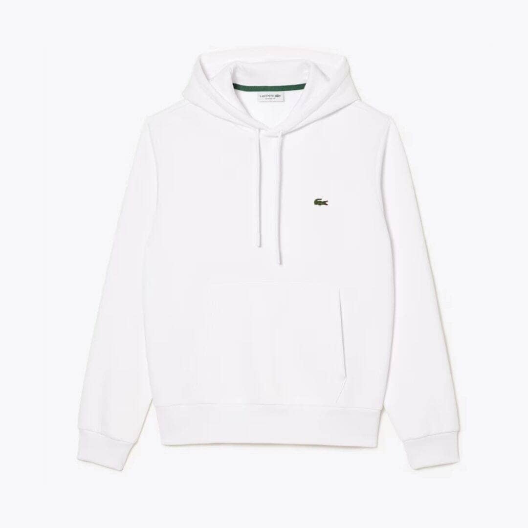 Lacoste Fleece Hoodie White - Velmont & Rossi