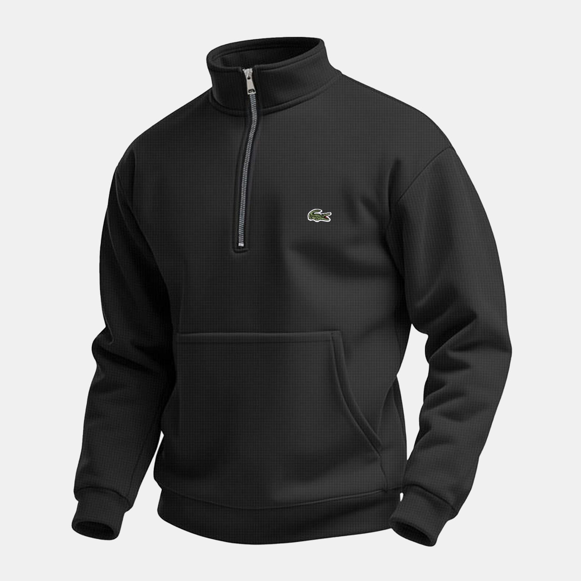 Lacoste Half Zip Sweater Black - Velmont & Rossi