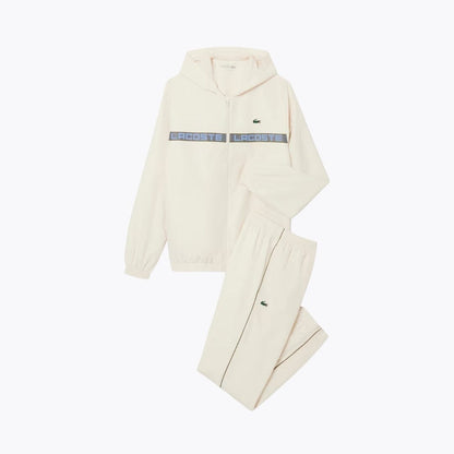 Lacoste Logo Stripe Tennis Tracksuit White - Velmont & Rossi
