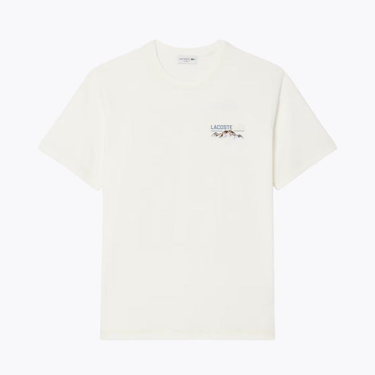 Lacoste Multi Print Jersey T-Shirt White - Velmont & Rossi