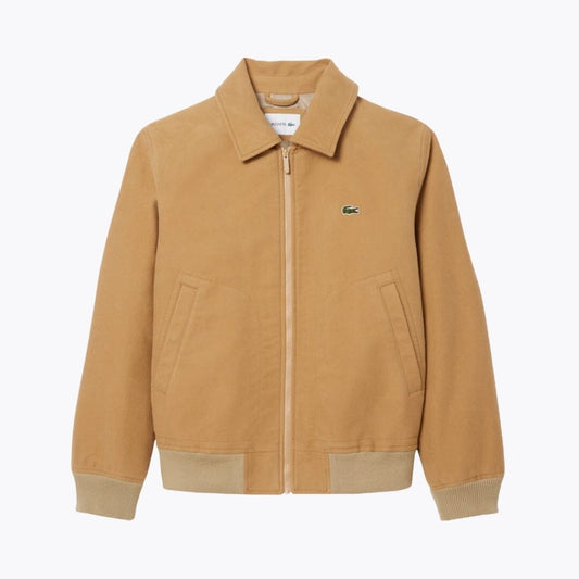 Lacoste Padded Moleskin Jacket Beige - Velmont & Rossi