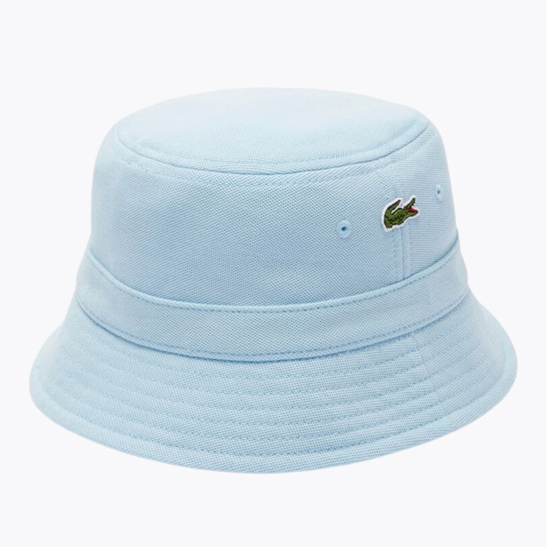 Lacoste Pique Bucket Hat Light Blue - Velmont & Rossi