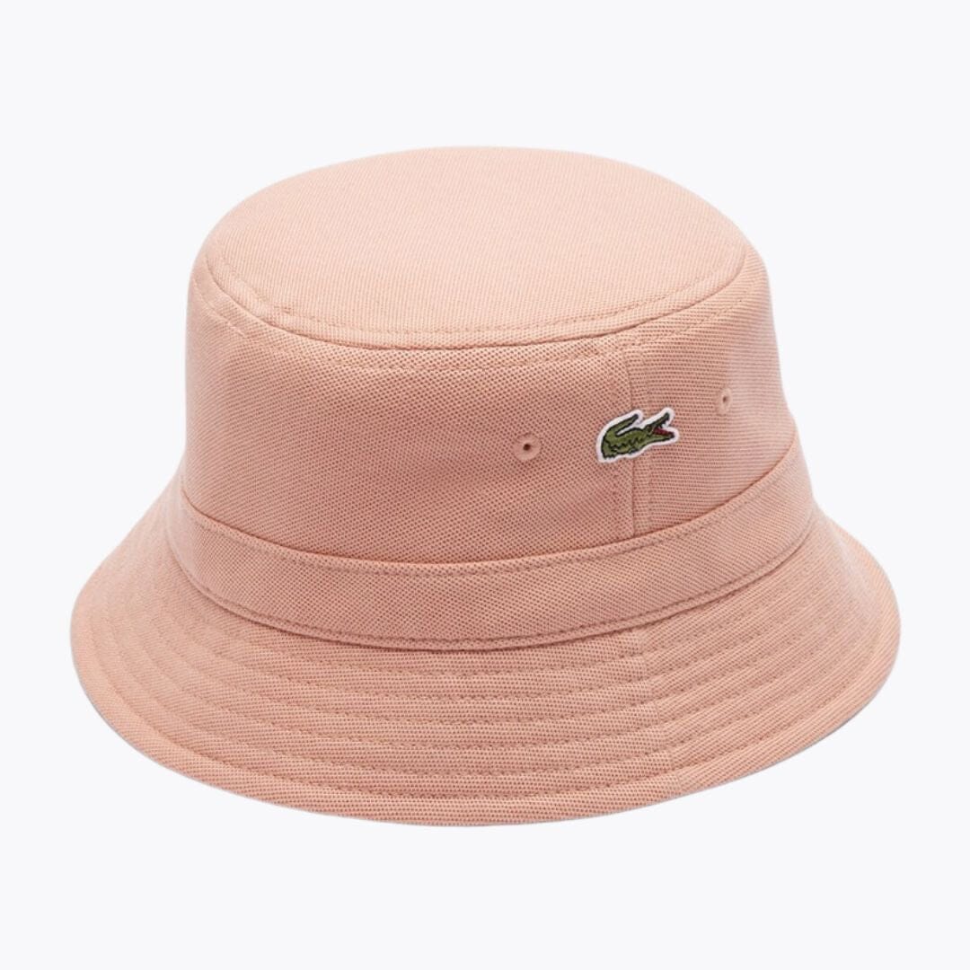 Lacoste Pique Bucket Hat Pinkish Beige - Velmont & Rossi