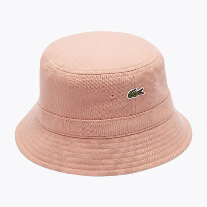 Lacoste Pique Bucket Hat Pinkish Beige - Velmont & Rossi