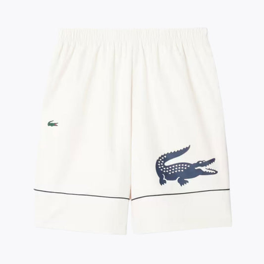 Lacoste Printed Diamond Taffeta Tennis Shorts Navy Blue - Velmont & Rossi