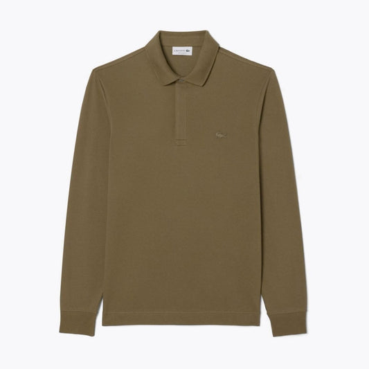 Lacoste Regular Fit Paris Stretch Piqué Polo Shirt Green - Velmont & Rossi
