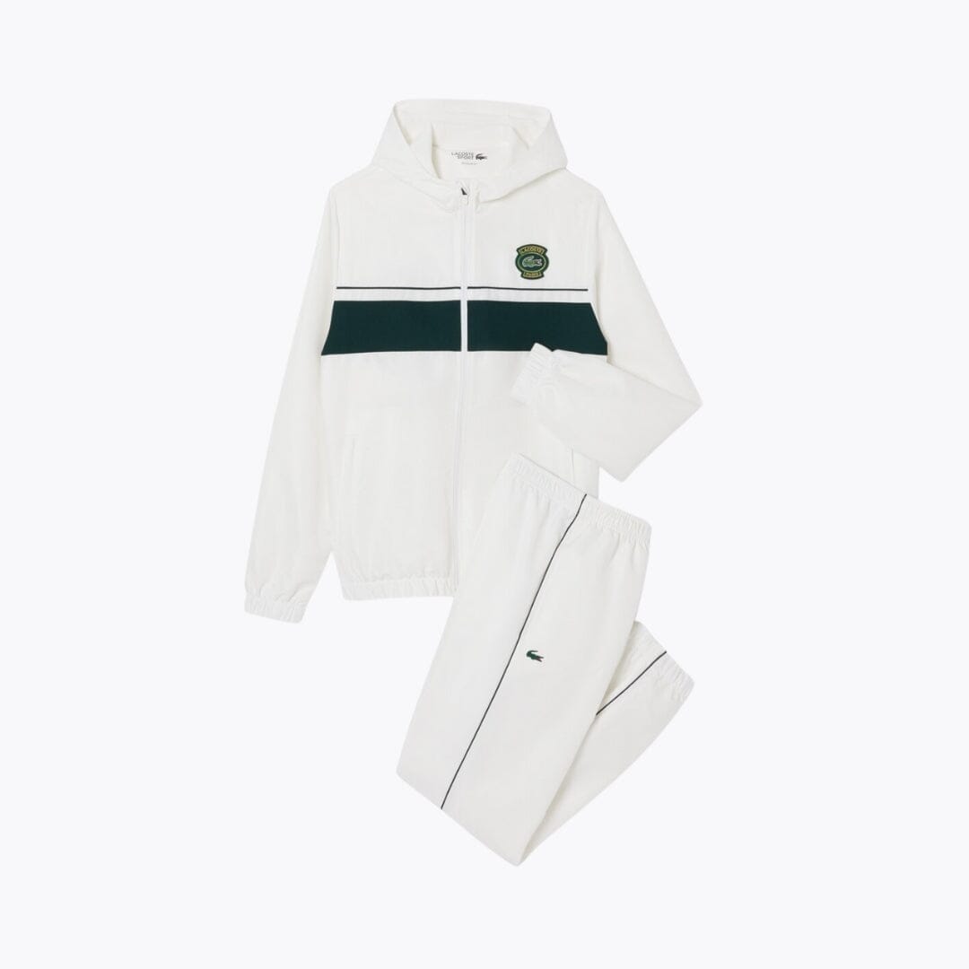 Lacoste Sport Badge Tracksuit White - Velmont & Rossi