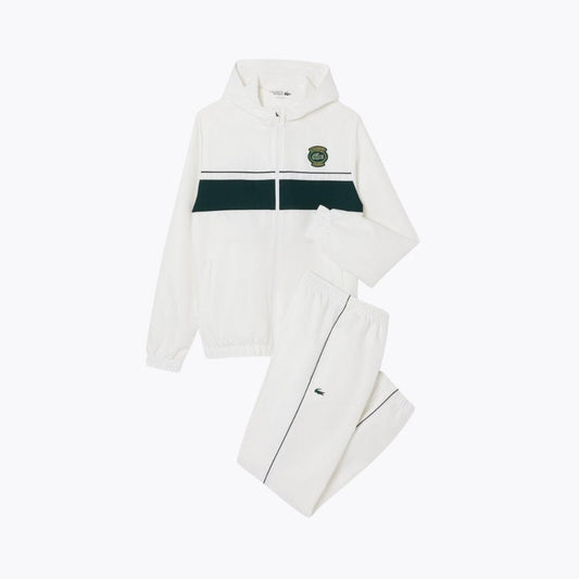 Lacoste Sport Badge Tracksuit White - Velmont & Rossi