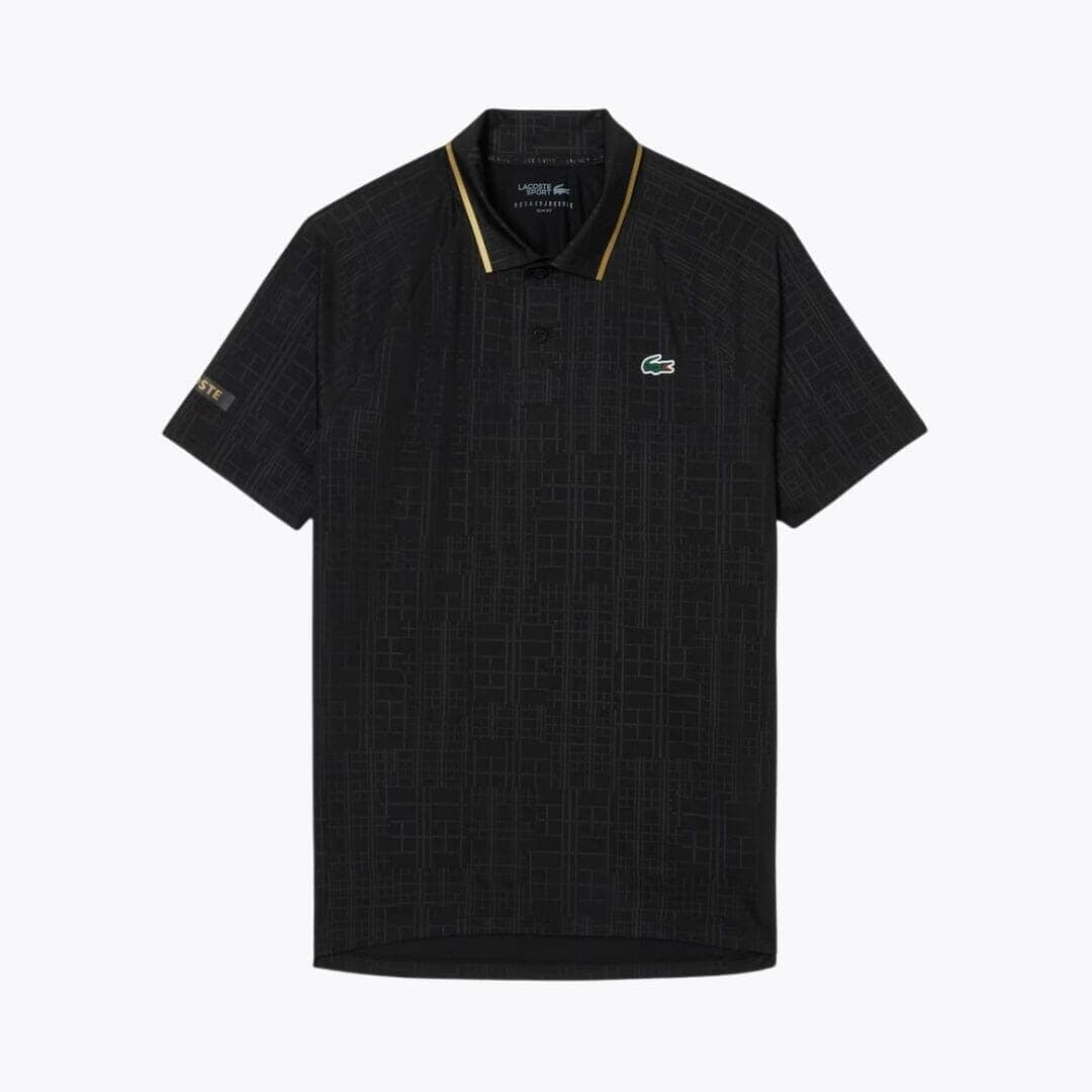 Lacoste Tennis On Court Polo Shirt Black - Velmont & Rossi