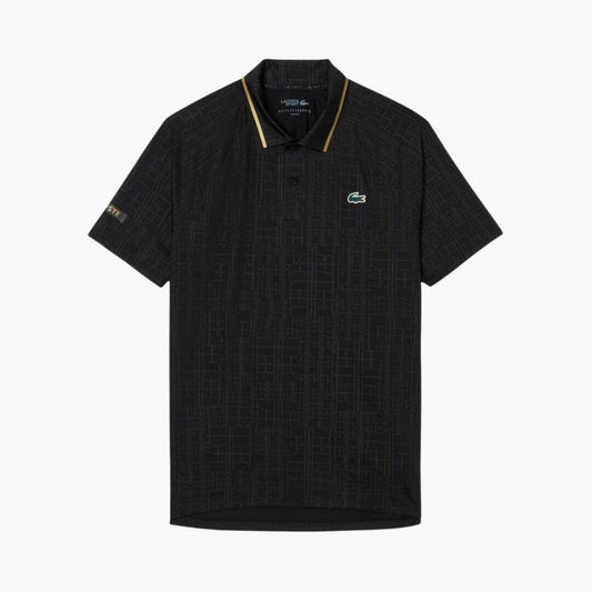Lacoste Tennis On Court Polo Shirt Black - Velmont & Rossi