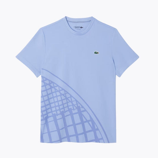 Lacoste Ultra Dry Printed Tennis T-shirt Purple - Velmont & Rossi