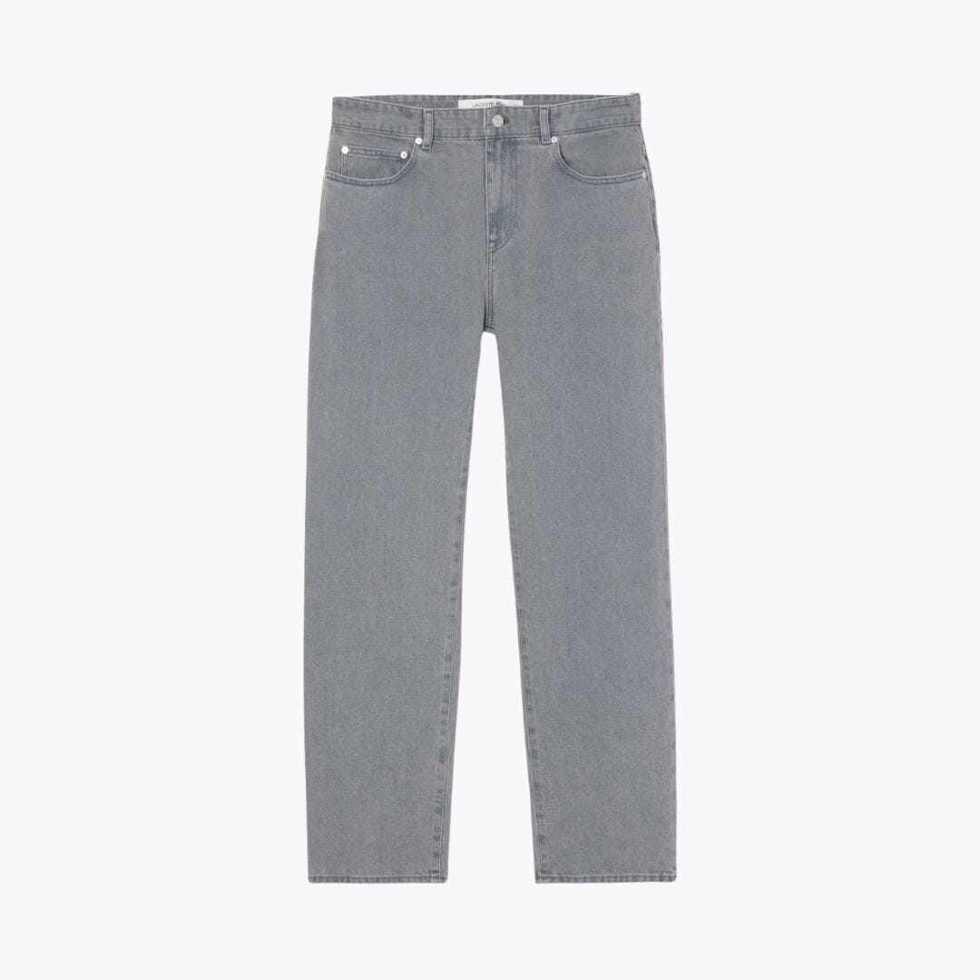Lacoste Washed Effect Denim Jeans Gray - Velmont & Rossi