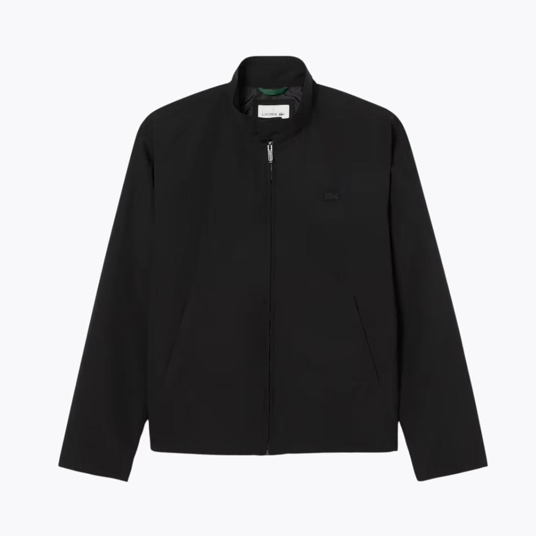 Lacoste Water Repellent Harrington Windbreaker Jacket Bottle Green - Velmont & Rossi