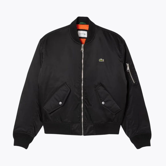 Lacoste Water-Repellent Padded Bomber Jacket Black - Velmont & Rossi