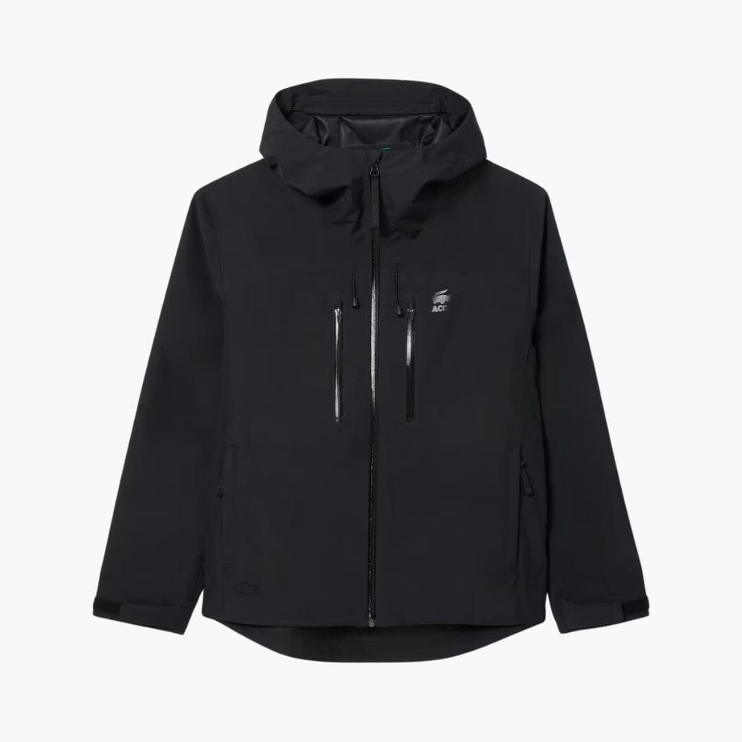Lacoste Waterproof Windproof Hooded Parka Black - Velmont & Rossi
