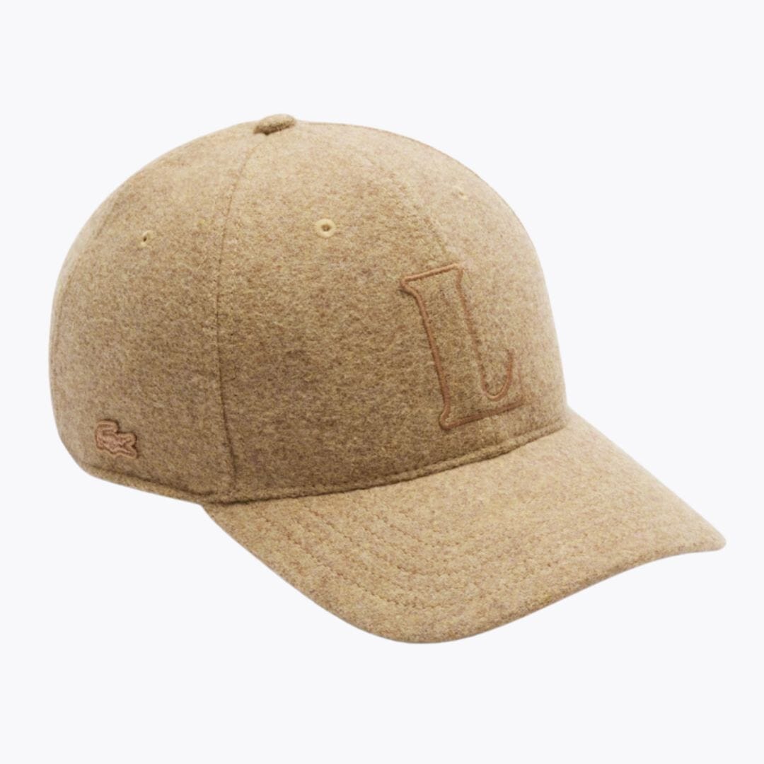 Lacoste Wool Felt Baseball Cap Beige - Velmont & Rossi