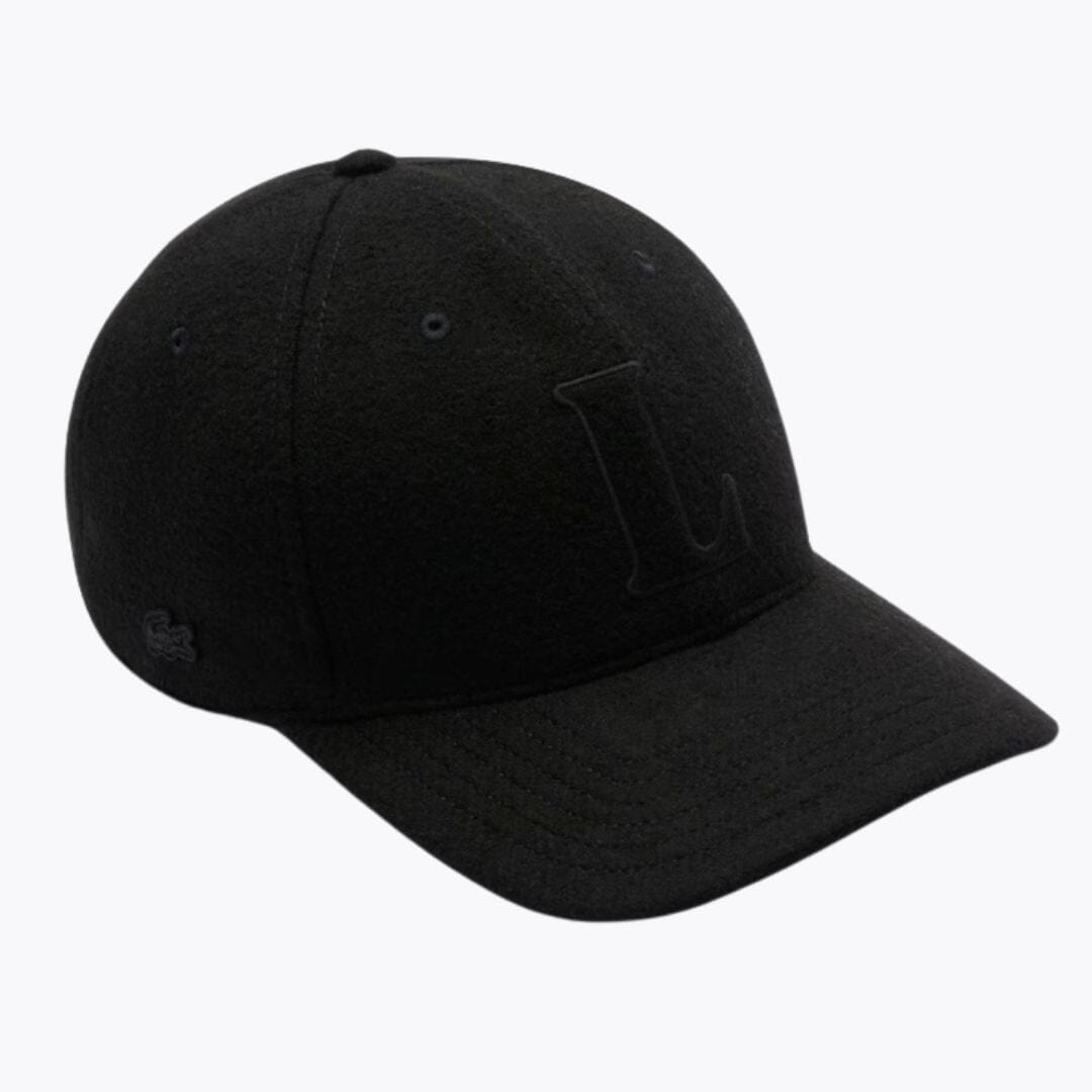 Lacoste Wool Felt Baseball Cap Black - Velmont & Rossi