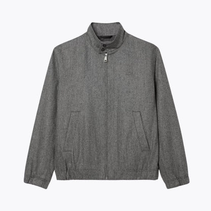 Lacoste Wool Harrington Jacket Brown - Velmont & Rossi