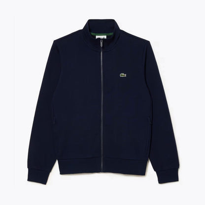 Lacoste Zip Up High Neck Fleece Sweatshirt Black - Velmont & Rossi