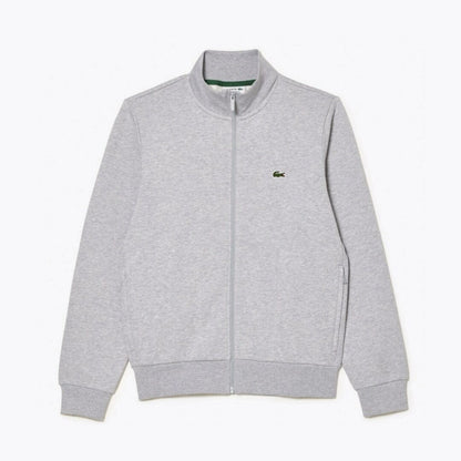 Lacoste Zip Up High Neck Fleece Sweatshirt Black - Velmont & Rossi