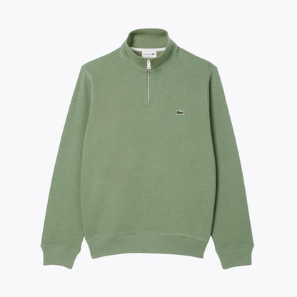 Lacoste Zip-Up High Neck Sweatshirt Green - Velmont & Rossi