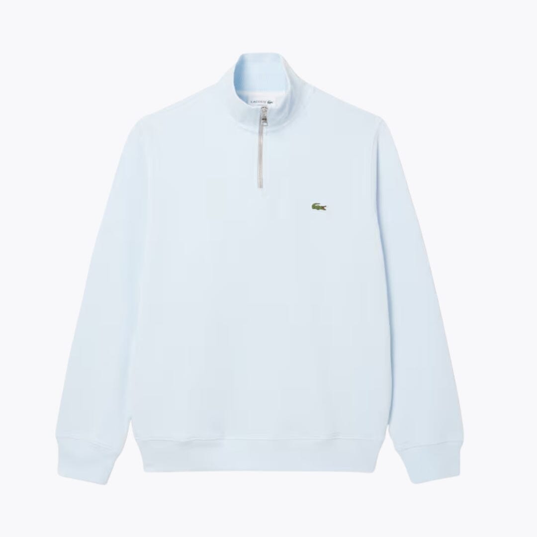 Lacoste Zip Up High Neck Sweatshirt Green - Velmont & Rossi