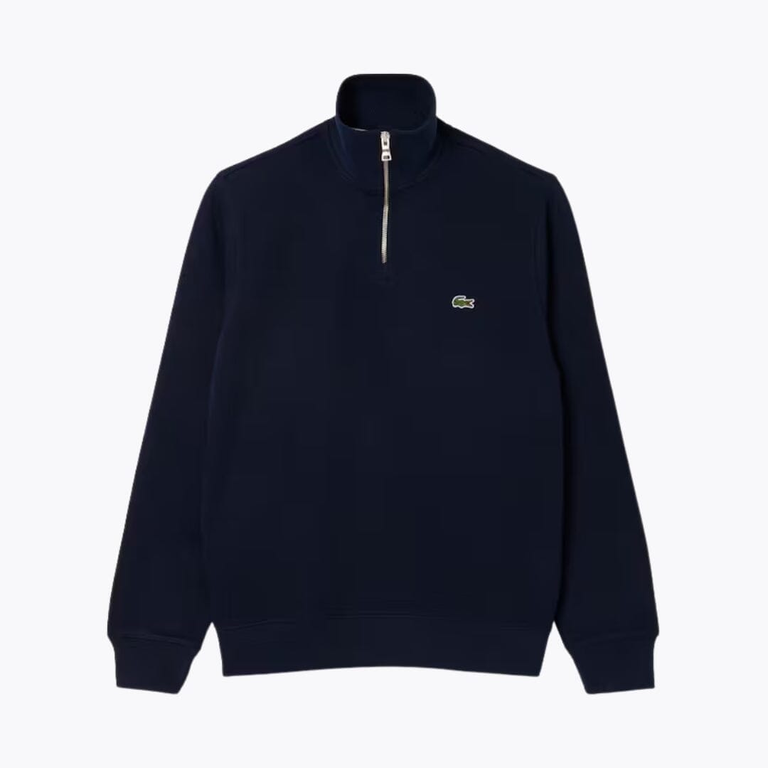 Lacoste Zip Up High Neck Sweatshirt Green - Velmont & Rossi