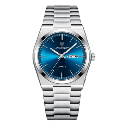 Poedagar Essenza 40Mm Watch Waterproof Stainless Steel Silver Blue - Velmont & Rossi