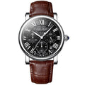 Silver With Black Leather Background