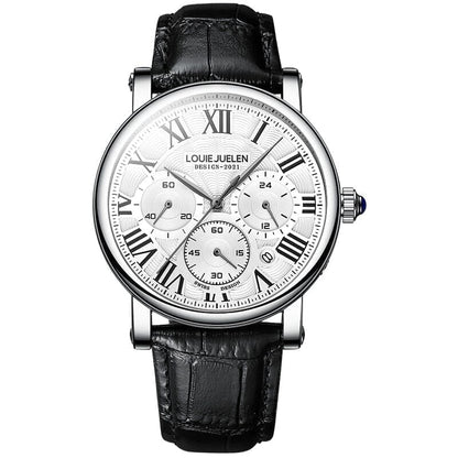 Poedagar Executive Classic Silver With Black - Velmont & Rossi