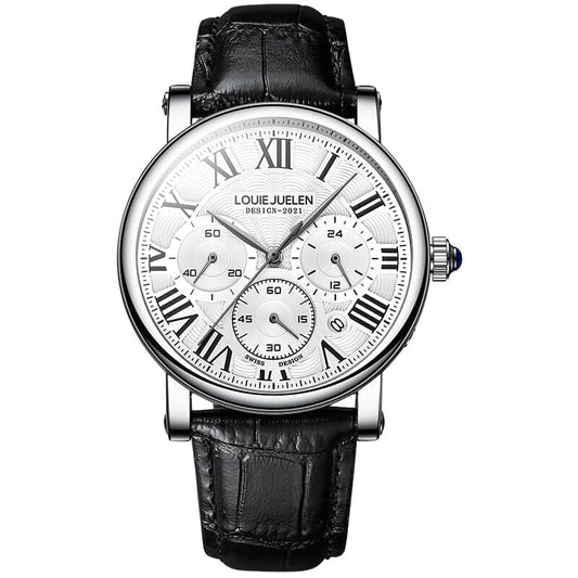 Poedagar Executive Classic Silver With Black - Velmont & Rossi