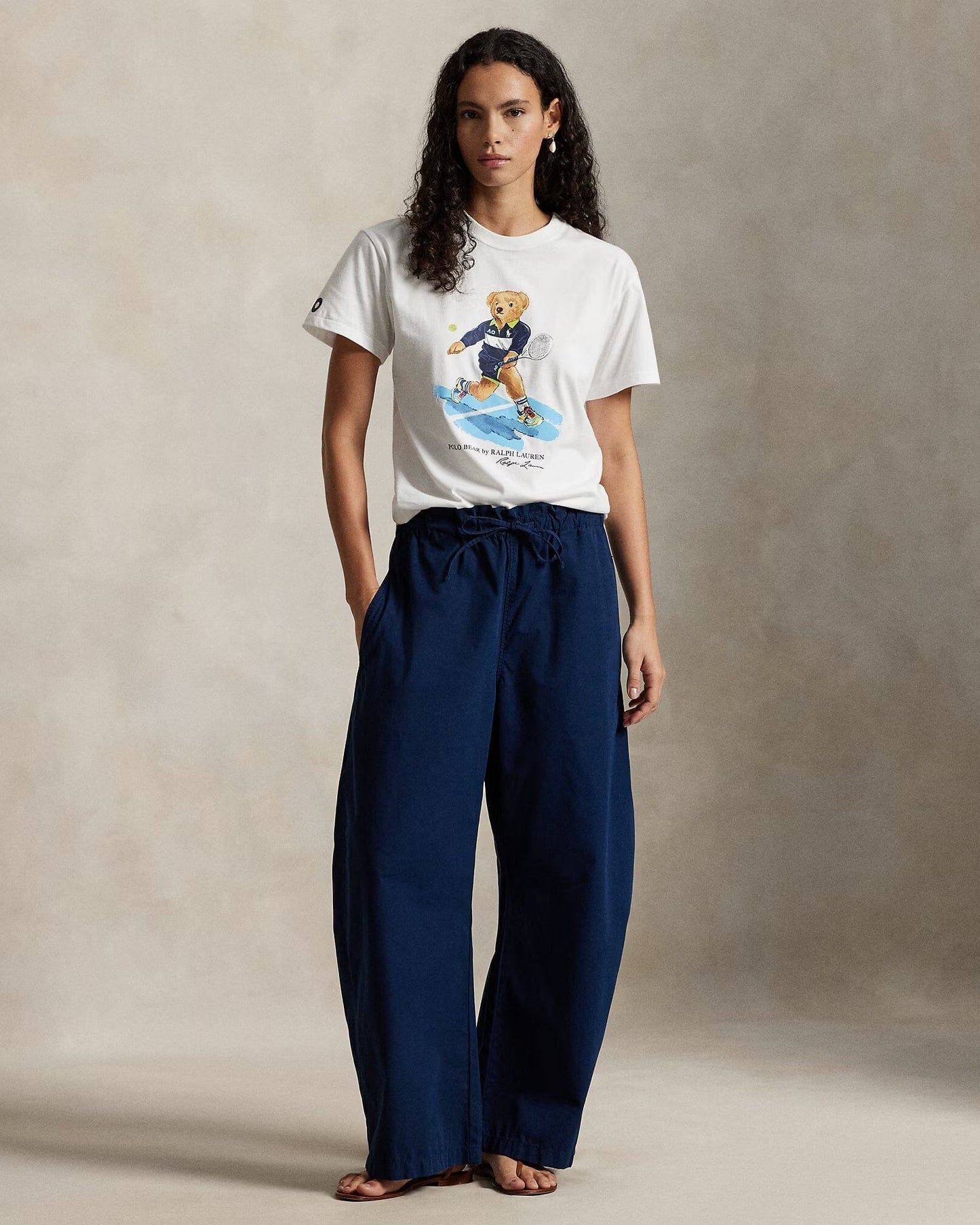 Ralph Lauren Australian Open Polo Bear Jersey Tee White - Velmont & Rossi