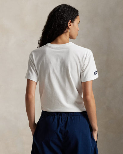 Ralph Lauren Australian Open Polo Bear Jersey Tee White - Velmont & Rossi