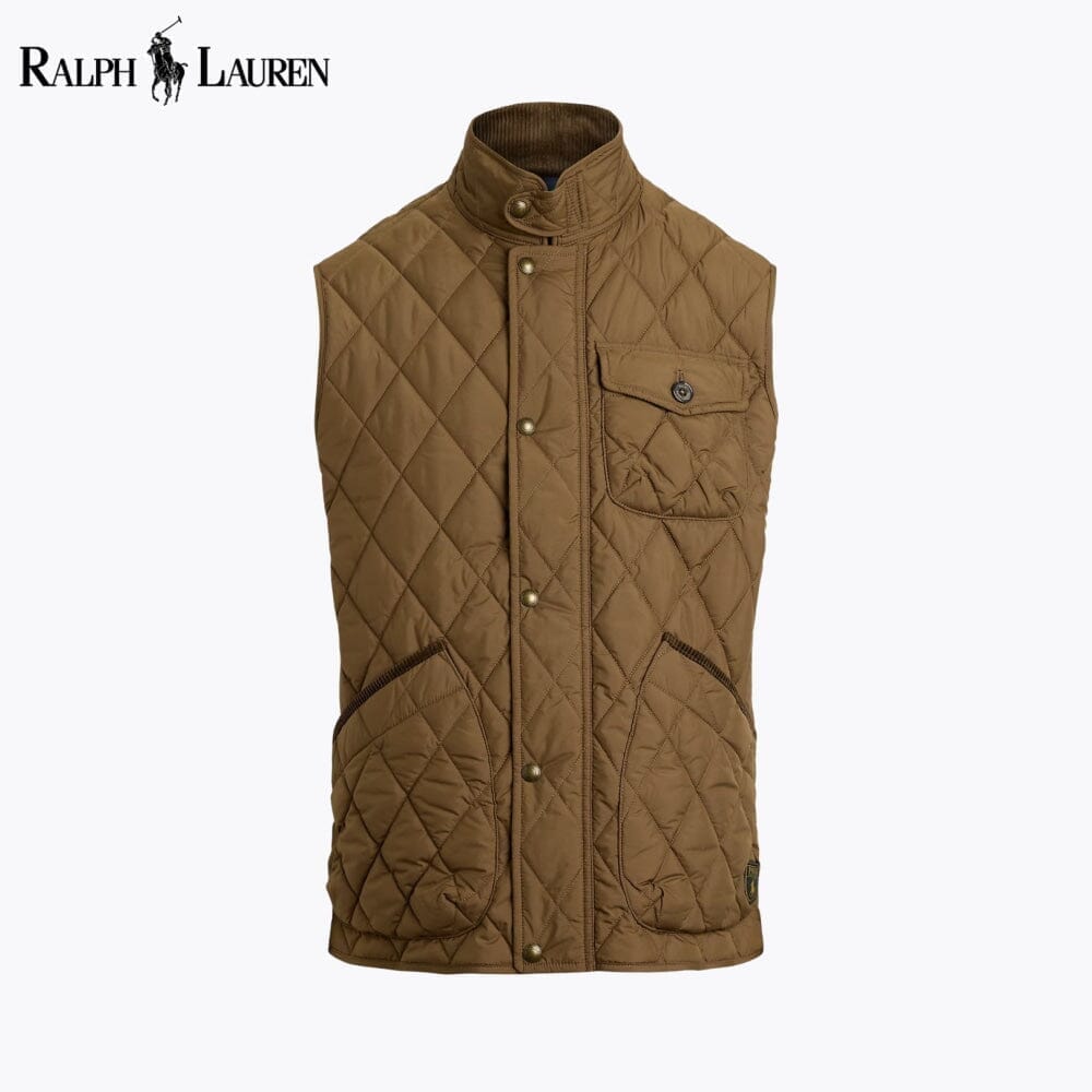 Ralph Lauren Beaton Quilted Utility Gilet Polo Black - Velmont & Rossi