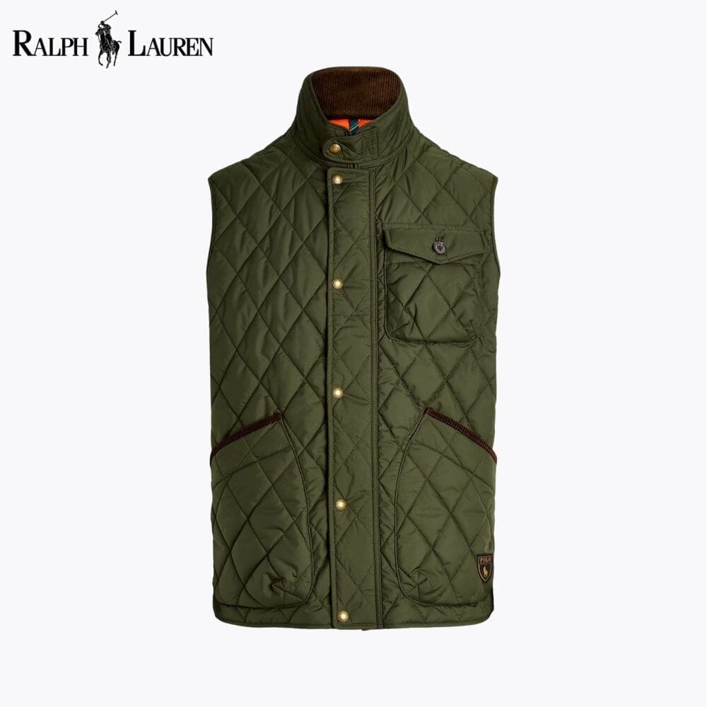 Ralph Lauren Beaton Quilted Utility Gilet Polo Black - Velmont & Rossi