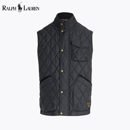 Ralph Lauren Beaton Quilted Utility Gilet Polo Black - Velmont & Rossi