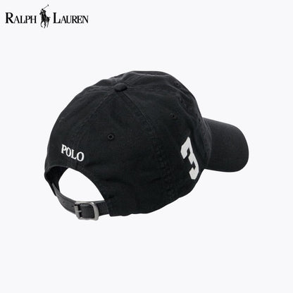 Ralph Lauren Big Pony Chino Ball Cap Black - Velmont & Rossi
