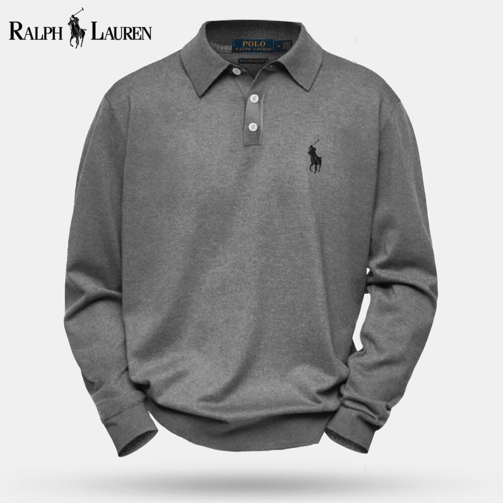 Ralph Lauren Cable-Knit Wool Knit Sweater Grey - Velmont & Rossi