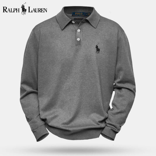 Ralph Lauren Cable-Knit Wool Knit Sweater Grey - Velmont & Rossi
