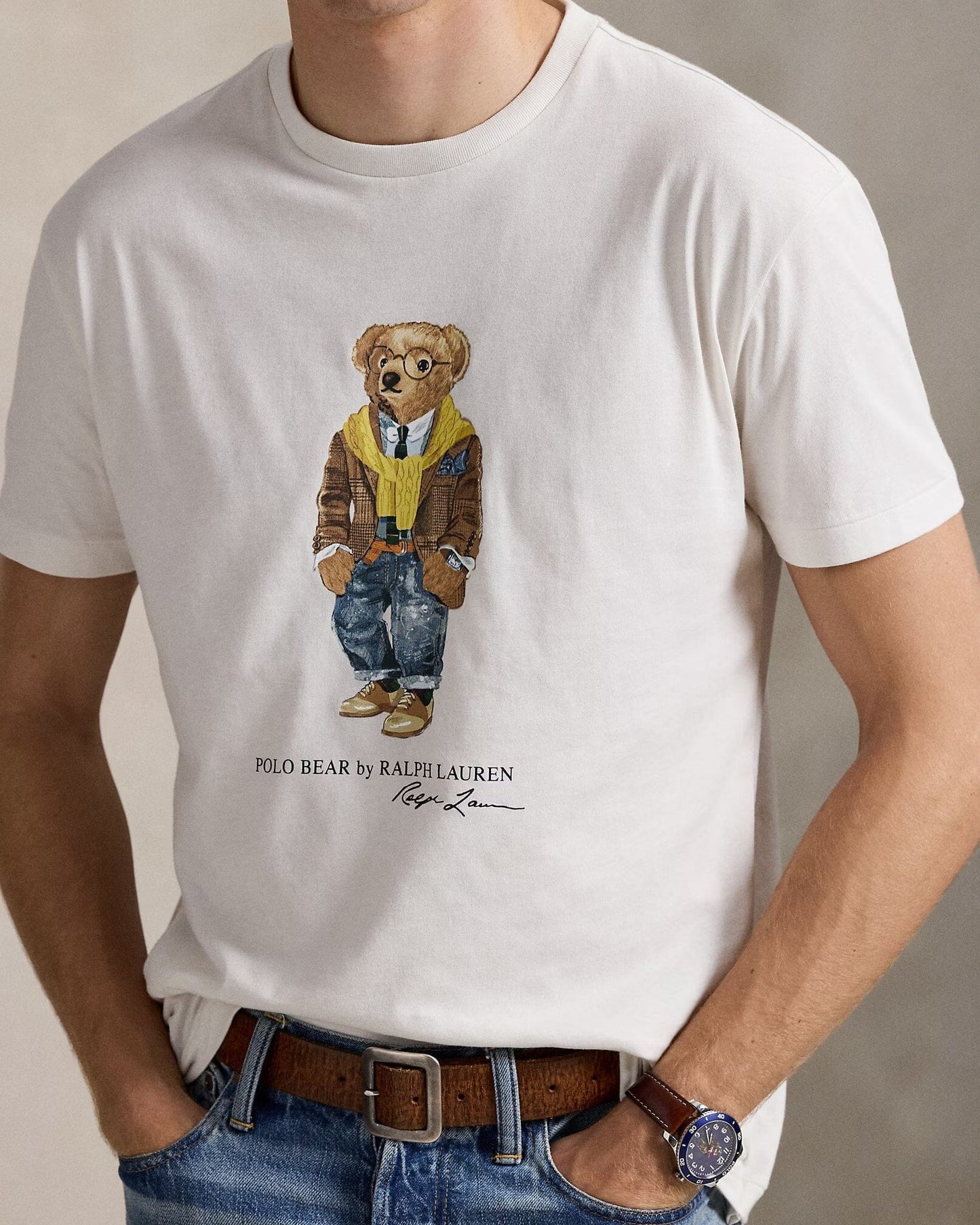 Ralph Lauren Classic Fit Polo Bear Jersey T Shirt Nevis/Hudson Valley Bear - Velmont & Rossi